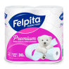 Papel higiénico Felpita blanco doble hoja 4 rollos x 30 m | Olimpio