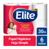 Papel higiénico Elite Cuidado Clásico 6 rollos x 30 m | Olimpio