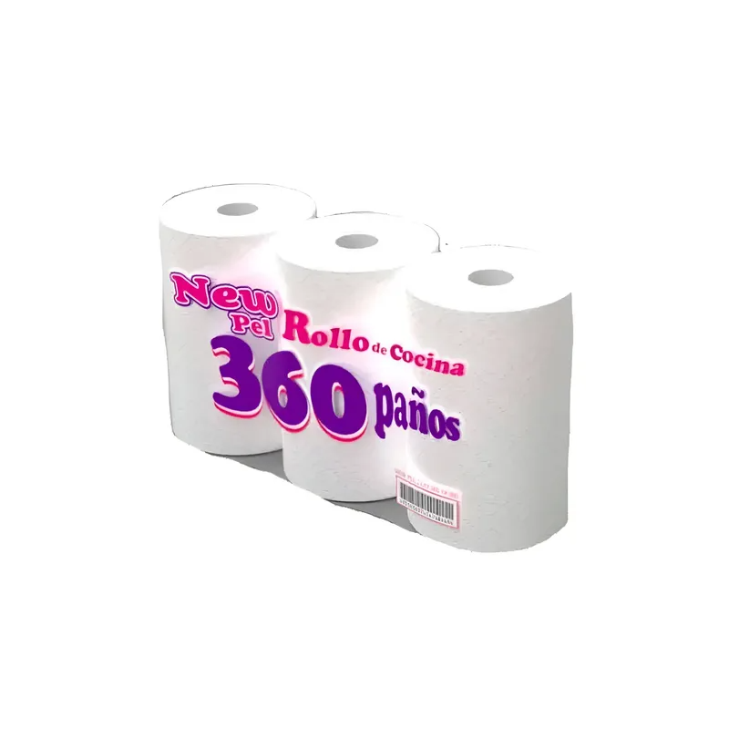 Rollo de cocina Newpel 3 rollos x 120 paños | Olimpio