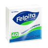 Servilletas de papel Felpita blancas x40 | Olimpio