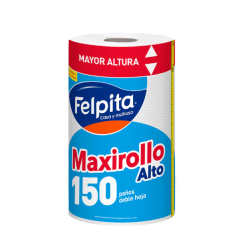 Rollo de cocina Felpita doble hoja Maxirollo 150 paños | Olimpio