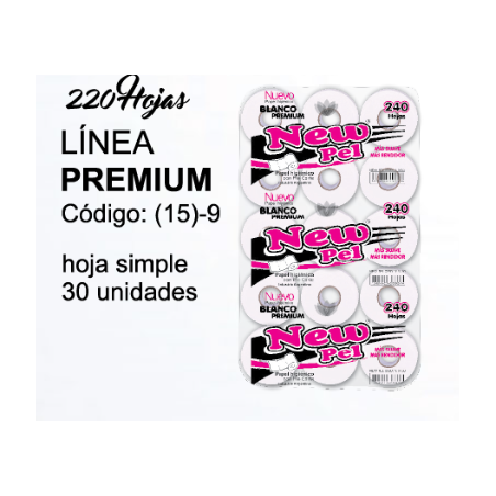 BOLSON DE PAPEL HIGIENICO 30X240H NEGROYROJO COD 9
