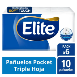 Pañuelos descartables Elite Carilina pocket x6 | Olimpio