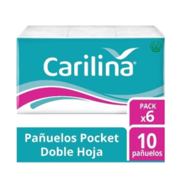 PAÑUELOS CARILINA SEDA X6