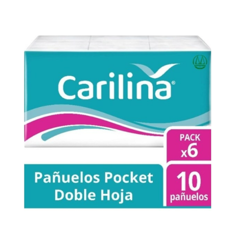 PAÑUELOS CARILINA SEDA X6