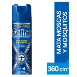 Insecticida Selton azul sin olor mata moscas y mosquitos 360 ml | Olimpio
