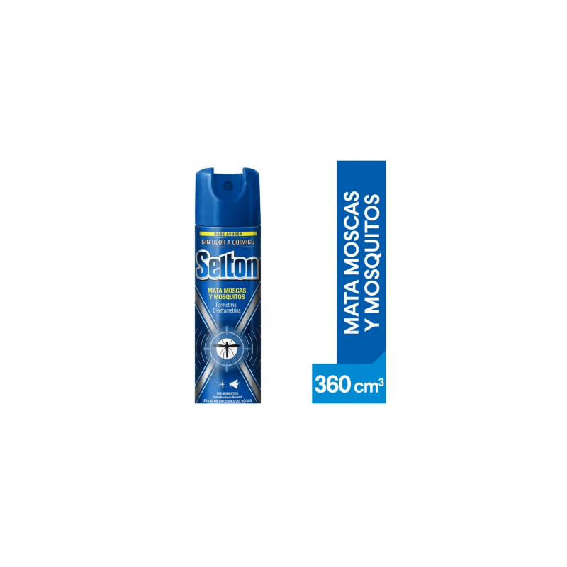 Insecticida Selton azul sin olor mata moscas y mosquitos 360 ml | Olimpio