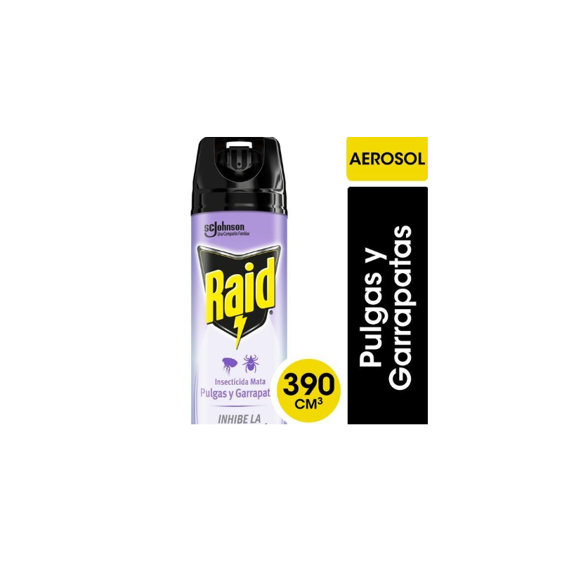 Insecticida Raid pulgas aerosol 360 ml | Olimpio