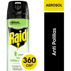 Insecticida Raid polillas aerosol 360 ml | Olimpio
