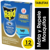 Tabletas insecticidas Raid doble acción x12 | Olimpio