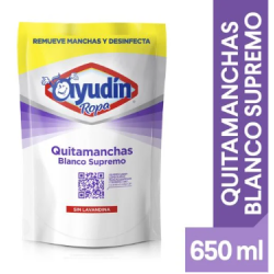 Quitamanchas Ayudín blancos supremos doypack 650 ml | Olimpio