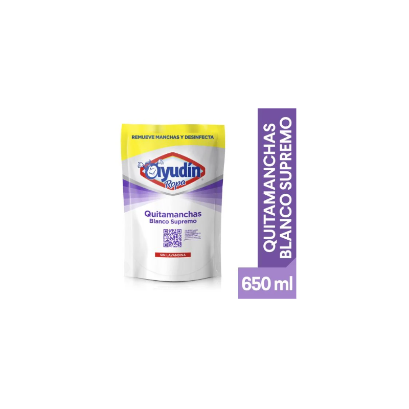 Quitamanchas Ayudín blancos supremos doypack 650 ml | Olimpio