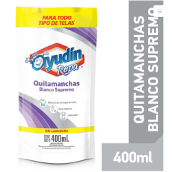 Quitamanchas Ayudín blancos supremos doypack 400 ml | Olimpio