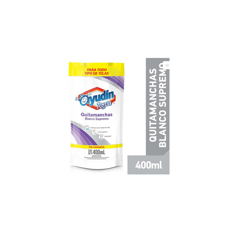 Quitamanchas Ayudín blancos supremos doypack 400 ml | Olimpio