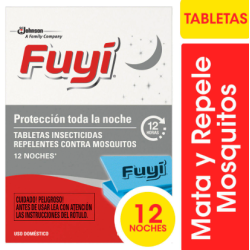 Tabletas insecticidas Fuyi doble acción x12 | Olimpio