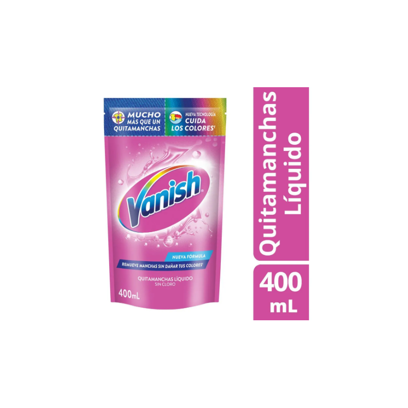Quitamanchas Vanish líquido rosa 400 ml | Olimpio