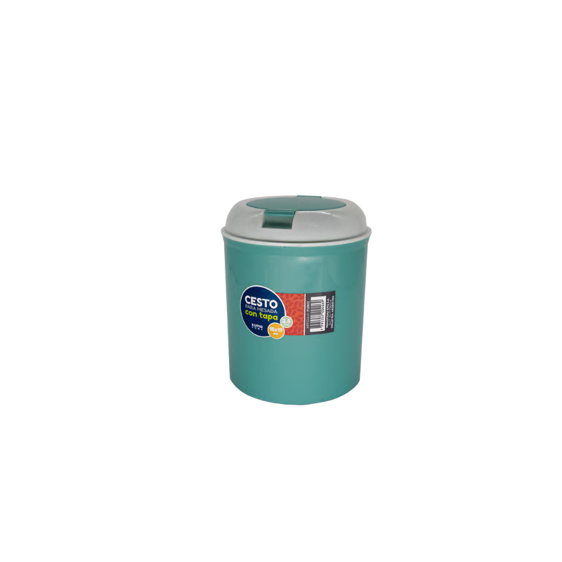 Tacho de basura 2,5 L con tapa | Olimpio