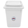 Tacho de basura cuadrado 6 L con tapa vaivén | Olimpio