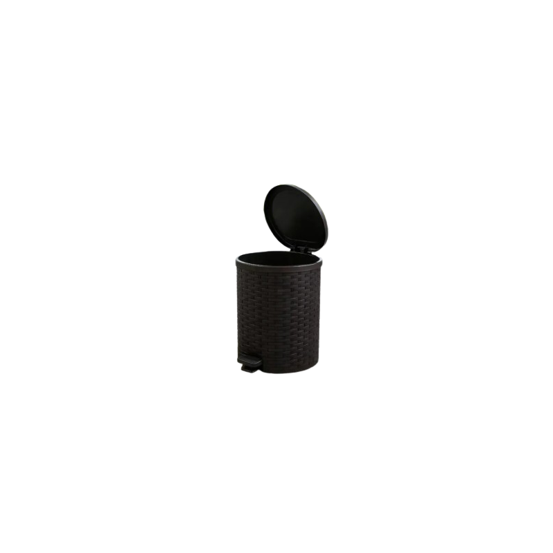 Tacho de basura 8 L a pedal símil ratán | Olimpio