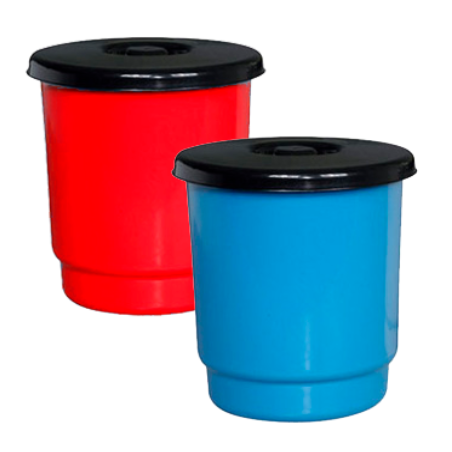 RECIPIENTE P/RESIDUO REDONDO 014L C/TAPA 4054