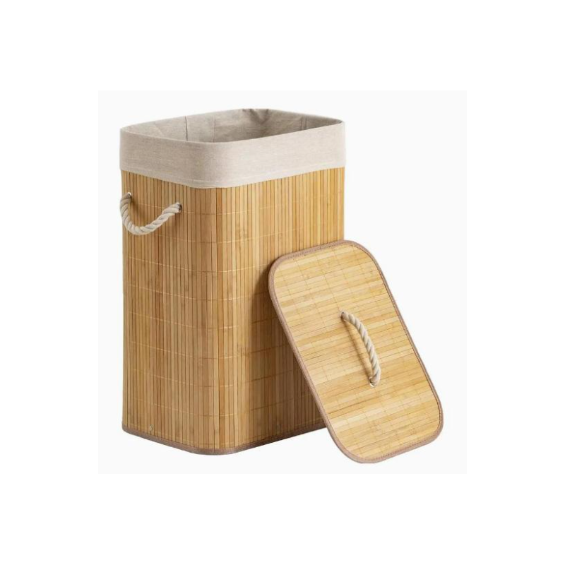 Cesto para ropa de bambú 41x31 cm | Olimpio