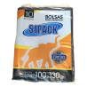 BOLSAS DE RESIDUOS 100X130 SIPACK X10U