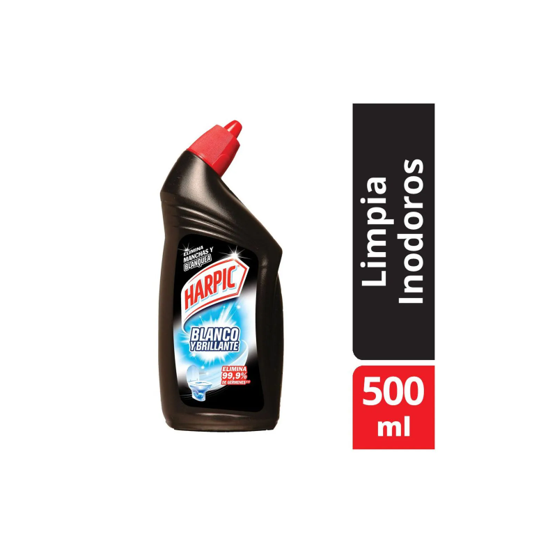Limpiador de inodoro Harpic blanco y brillante 500 ml | Olimpio