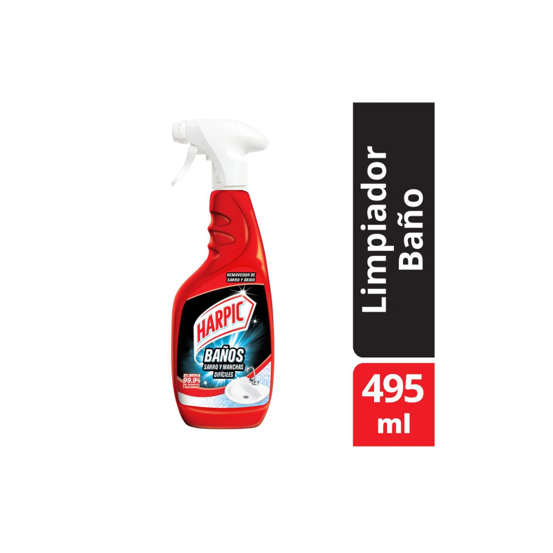 Limpiador de baño Harpic sarro y óxido gatillo 495 ml | Olimpio