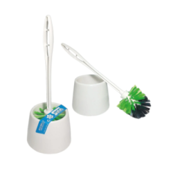Escobilla de baño plástica con vaso | Olimpio