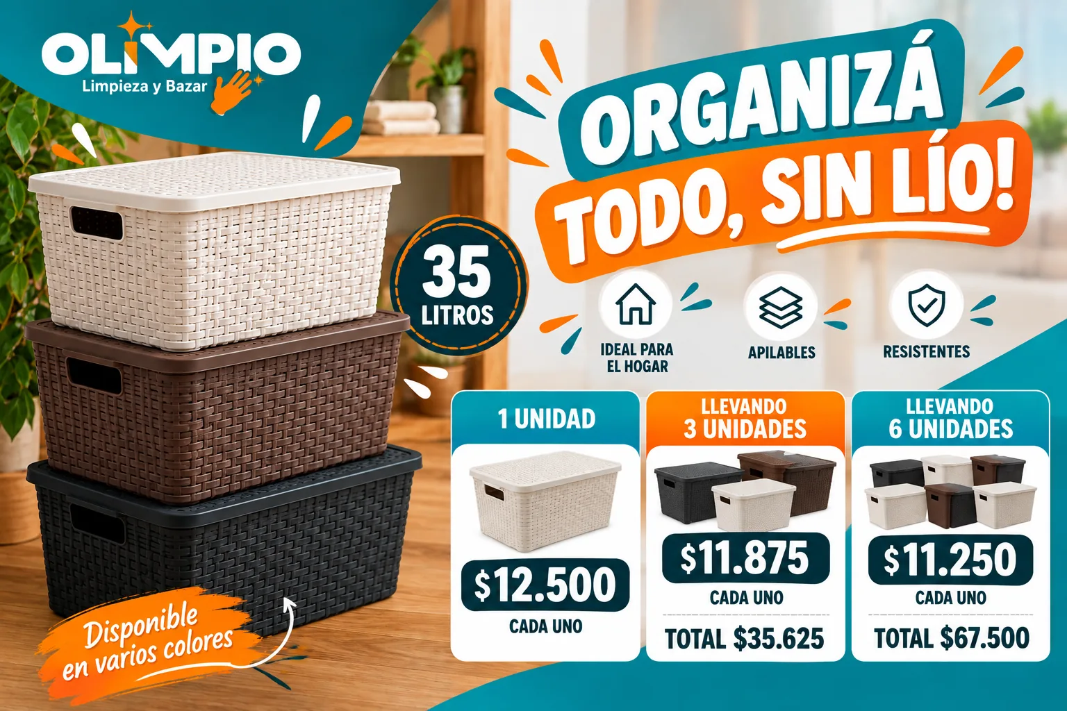 Organizá todo sin lío