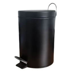 RECIPIENTE P/RESIDUO ACERO NEGRO 03L