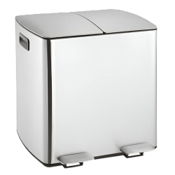 RECIPIENTE P/RESIDUO ACERO INOX 40L DOS COMPART