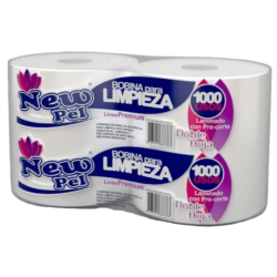 BOBINA PAPEL INDUSTRIAL 24CM X 500U X2U NEWPEL