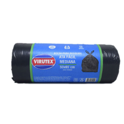 BOLSAS DE RESIDUOS 50X65 VIRUTEX ATA FACIL