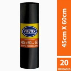 BOLSAS DE RESIDUOS 45X60 VIRUTEX ROLLO X20U